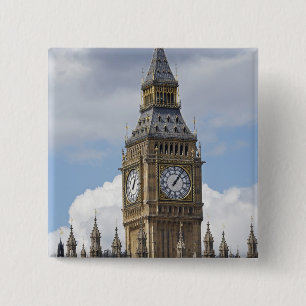 Big Ben and Houses of Parliament, London, Button