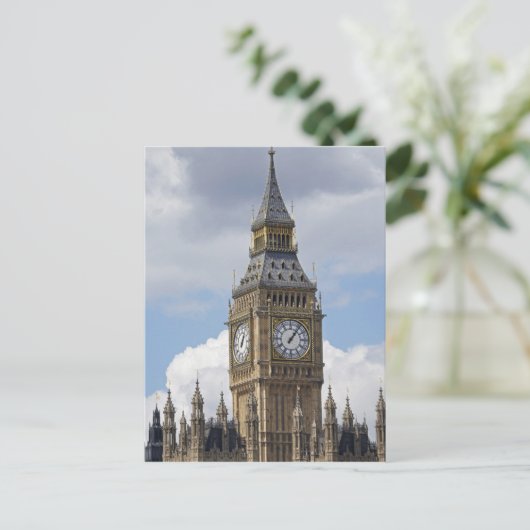 Big Ben and Houses of Parliament, London, Postkarte (Stehend Vorderseite)