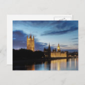 Big Ben at night Postcard Postkarte (Vorne/Hinten)