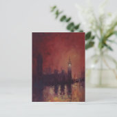 Big Ben bei Night Post Card Postkarte (Stehend Vorderseite)