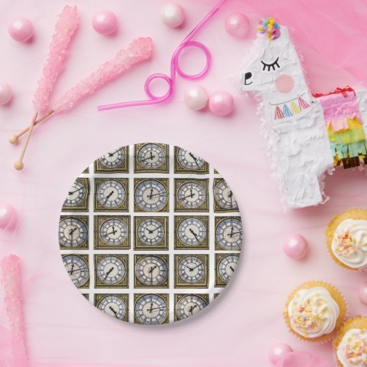 Big Ben-Bild für Papierplatte Pappteller (Party)