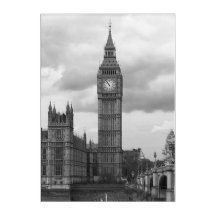 Big Ben Black und White Acrylic Wall Art