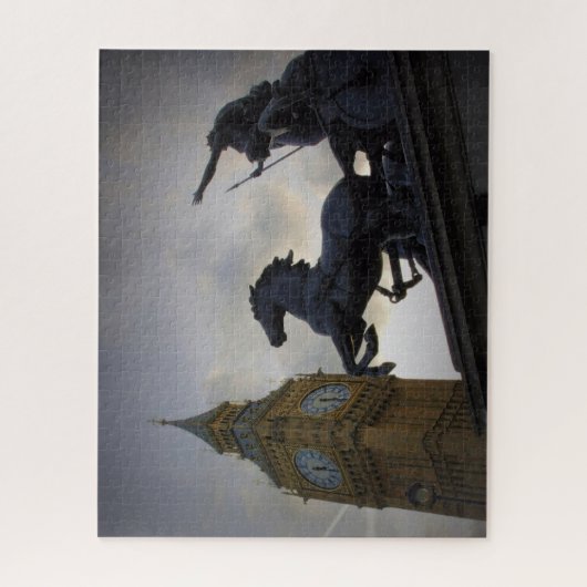 Big Ben - Boadicea Statue London - 16x20 - PC 520 Puzzle (Vertikal)