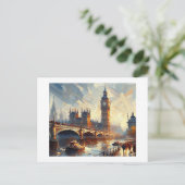 Big Ben, Bridge Großbritannien Postkarte (Stehend Vorderseite)