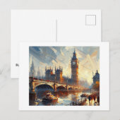 Big Ben, Bridge Großbritannien Postkarte (Vorne/Hinten)