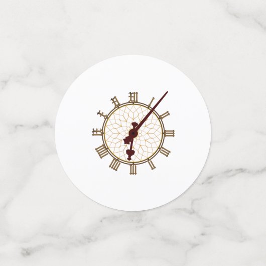 Big Ben Clock Face and Hands Detail Konfetti (Klein Vorderseite)