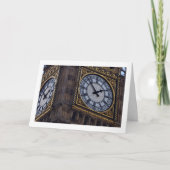 Big Ben Clock Face, London, England Karte (Vorderseite)
