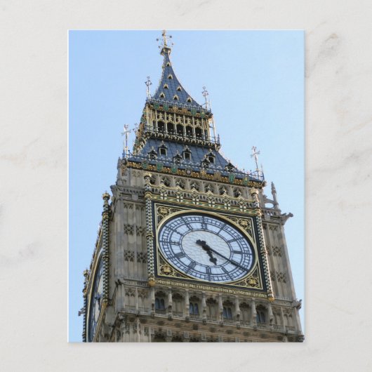 Big Ben Clock in London, England, Großbritannien Postkarte (Vorderseite)