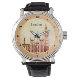 Big Ben Clock & London, Westminster / Vintages UK Armbanduhr