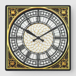 Big Ben Clock Quadratische Wanduhr