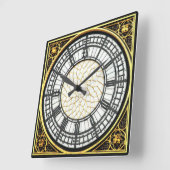 Big Ben Clock Quadratische Wanduhr (Winkel)