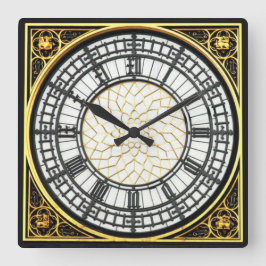 Big Ben Clock Quadratische Wanduhr