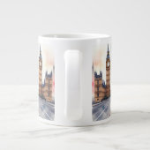 Big Ben Clock Tower , ein ansprechender Mann in Lo Jumbo-Tasse (Rückseite)