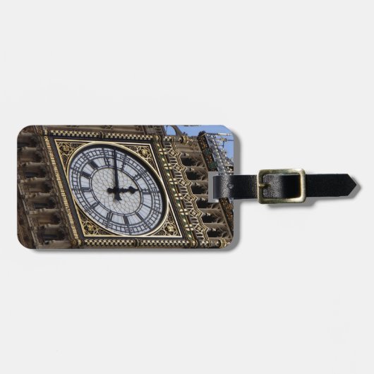 Big Ben Clock Tower Gepäckanhänger (Vorderseite horizontal)