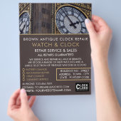 Big Ben Clock Tower, Horologin Advertising Flyer (Hand)