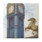 Big Ben Clock Tower im Palast von Westminster Fliese (Vorderseite)
