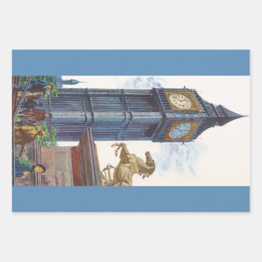 Big Ben Clock Tower im Palast von Westminster Geschenkpapier Set (Vorderseite)