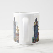 Big Ben Clock Tower im Palast von Westminster Jumbo-Tasse (Rückseite)