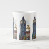 Big Ben Clock Tower im Palast von Westminster Jumbo-Tasse (Vorderseite)