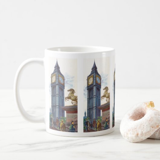 Big Ben Clock Tower im Palast von Westminster Kaffeetasse (Mit Donut)
