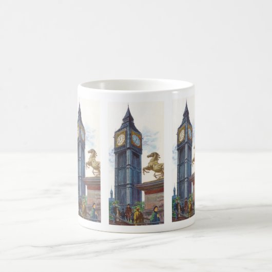 Big Ben Clock Tower im Palast von Westminster Kaffeetasse (Mittel)