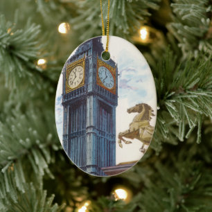Big Ben Clock Tower im Palast von Westminster Keramik Ornament