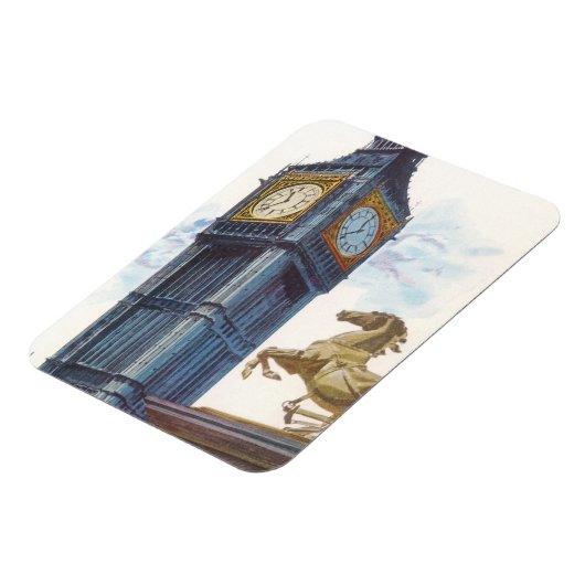 Big Ben Clock Tower im Palast von Westminster Magnet (Linke Seite)