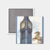 Big Ben Clock Tower im Palast von Westminster Magnet (Vorderseite/Rückseite)