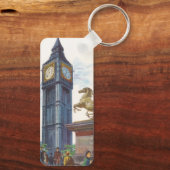 Big Ben Clock Tower im Palast von Westminster Schlüsselanhänger (Rückseite)
