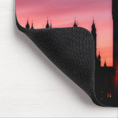 Big Ben Clock Tower London England in Sunset Mousepad (Ecke)