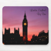 Big Ben Clock Tower London England in Sunset Mousepad (Vorne)