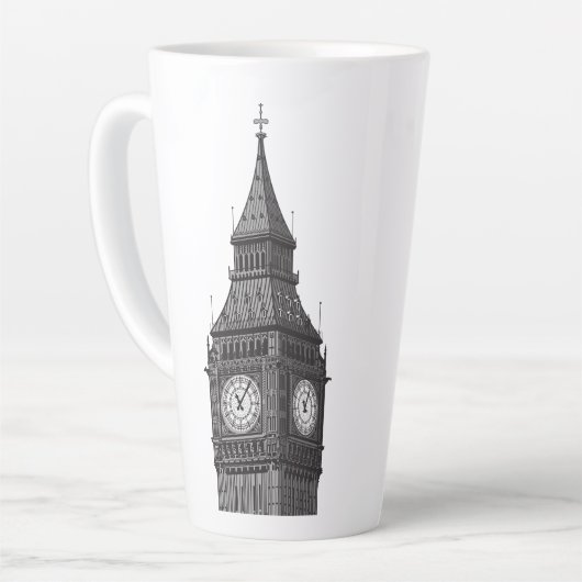 Big Ben Clock Tower London England Milchtasse (Linke Ecke)