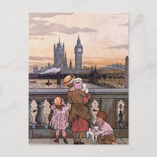 "Big Ben Clock Tower, London" Postkarte (Vorderseite)
