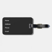 Big Ben Clock Tower London Sehenswürdigkeit Großbr Gepäckanhänger (Rückseite horizontal)