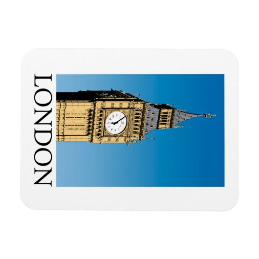 Big Ben Clock Tower Magnet (Horizontal)