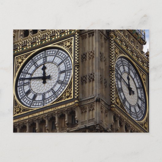 Big Ben Clock Tower nah Postkarte (Vorderseite)