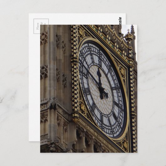 Big Ben Clock Tower nah Postkarte (Vorne/Hinten)