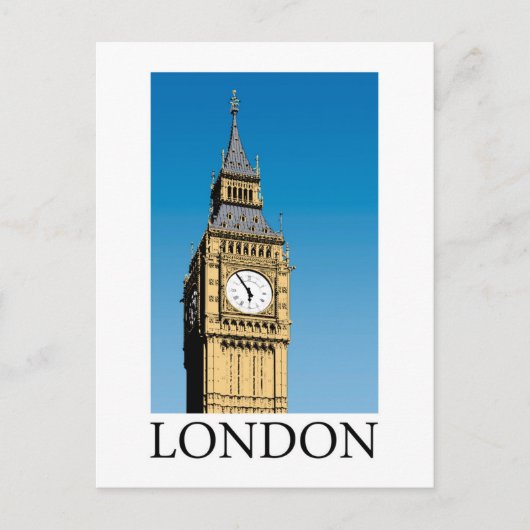 Big Ben Clock Tower Postkarte (Vorderseite)
