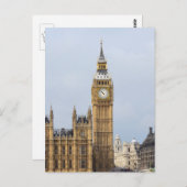 Big Ben, Clock Tower, Westminster, London Postkarte (Vorne/Hinten)