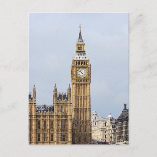 Big Ben, Clock Tower, Westminster, London Postkarte (Vorderseite)