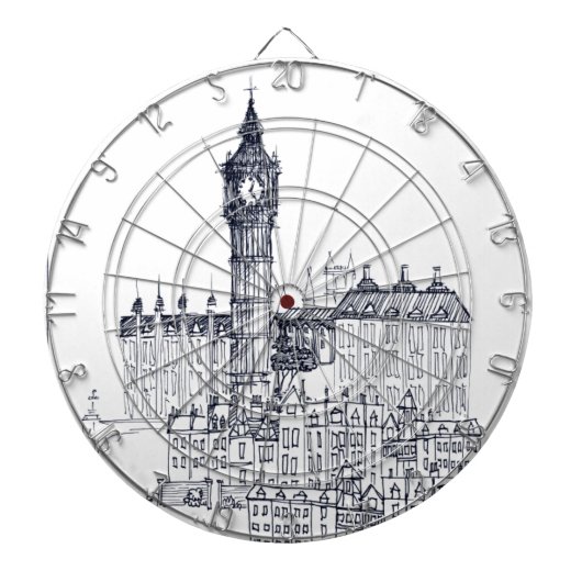 Big Ben Dartscheibe (vorne)