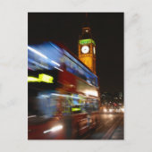 Big Ben - Double Decker Bus - London Postcard Postkarte (Vorderseite)