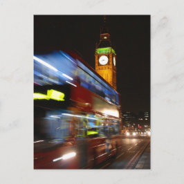 Big Ben - Double Decker Bus - London Postcard Postkarte