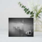 Big Ben durch den Nebel Postkarte (Stehend Vorderseite)
