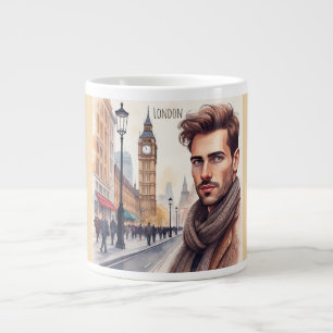 Big Ben, ein ansprechender Mann mit schönen Augen Jumbo-Tasse