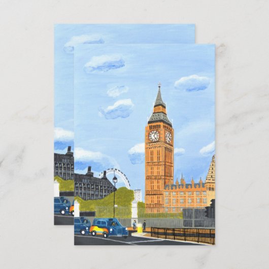 Big Ben Einladung (Vorne/Hinten)