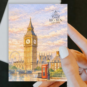 Big Ben - Elizabeth Tower Beliebtes Stadt Wahrze Postkarte