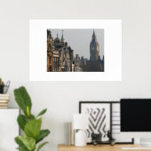 Big Ben flüchtige Blicke über der Skyline Poster (Heimbüro)