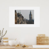 Big Ben flüchtige Blicke über der Skyline Poster (Küche)
