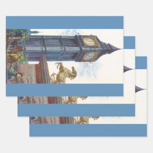 Big Ben Glockenturm im Palace of Westminster Geschenkpapier Set